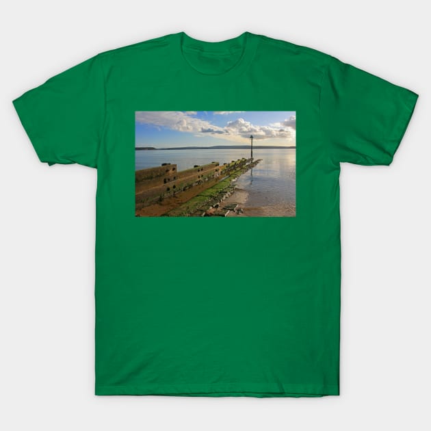 Across Poole Harbour, February 2021 T-Shirt by RedHillDigital